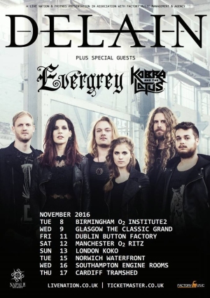 delain tour uk